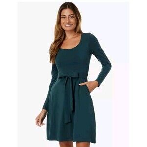 Pact Fit-and-Flare Ballet Dress Celestial Organic Cotton Size Large